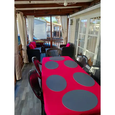 Mobil-home - Clim, Tv, Lv, Ll - La Carabasse 4 Etoiles - Mh-a024 Campingplads